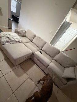 Neutral beige sofa
