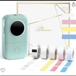 Memoking D30 Label Maker Set- Label x 5 Included, Bluetooth Thermal Label Maker Machine, Smart Mini Label Printer, Super Easy-to-Use Labeler, Compatib