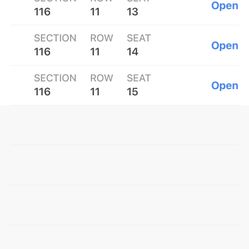 Padres 3 Tickets - $50 Each