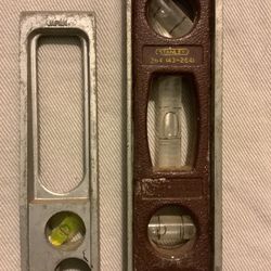 Two Vintage Aluminum Levels