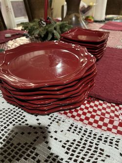 Red Princess House Plates