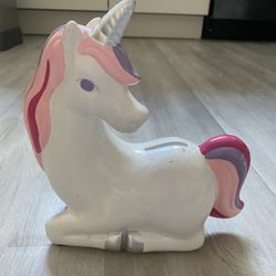 Unicorn Kids Bank Pink Rainbow Girls 