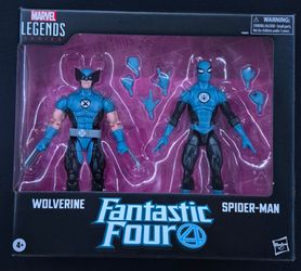 Marvel Legends Fantastic Four Wolverine and Spider-Man Figures 2 Pack