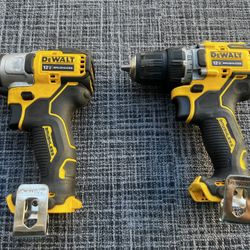 Dewalt 12v Brushless Impact And Drill Set- No Batteries 