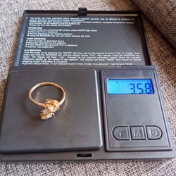 Diamond Ring - 14K Gold size 9 for women