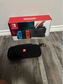 Nintendo Switch Neon Blue/Red Console Bundle - Complete in Box (CIB)