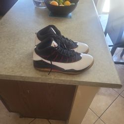 Jordan Prime Flight Size 12 Mens White Black And Red Sneakers