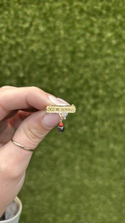 14kt Dios me bendiga azabache