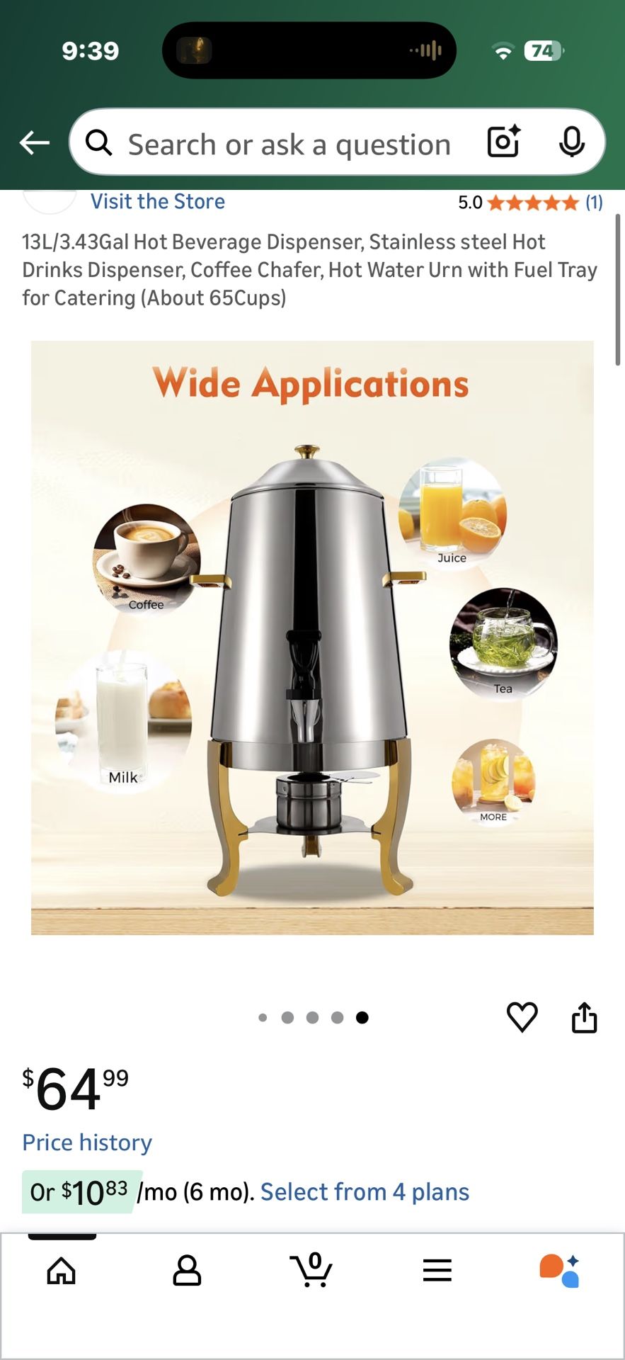 Hot Cold Beverage Dispenser