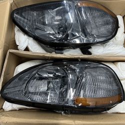 96-98 Honda Civic Smoked Headlights 