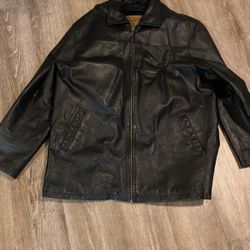 Leather Coat XL 