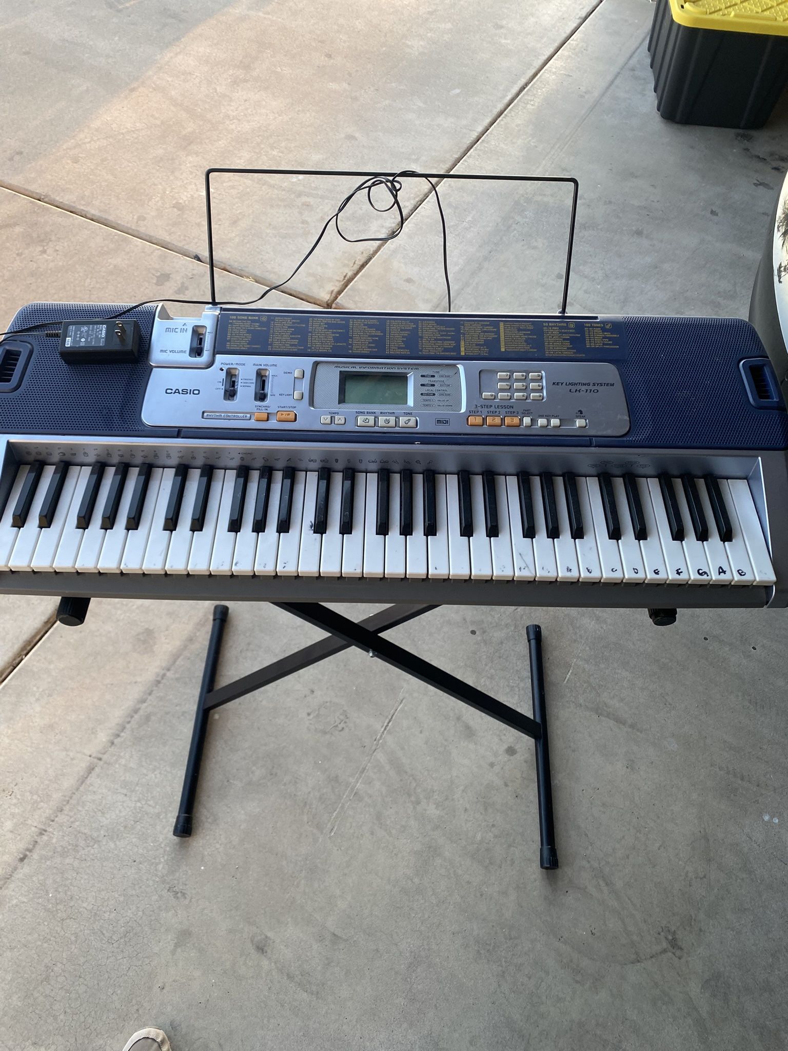 Casio Keyboard Key Lighting System LK-110