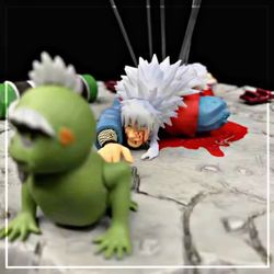 Anime The Death of Jiraiya Gama Sennin GK PVC Action Figure Game Statue Collecti