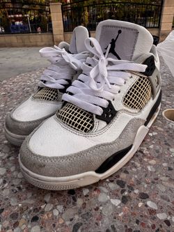 Kids Air Jordan 4 Retro "Military Black" 6.5