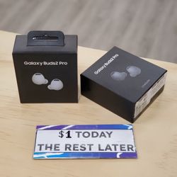 Samsung Galaxy Buds2 Pro Headset Brand New - $1 DOWN TODAY, NO CREDIT NEEDED - WARRANTY INCLUDED