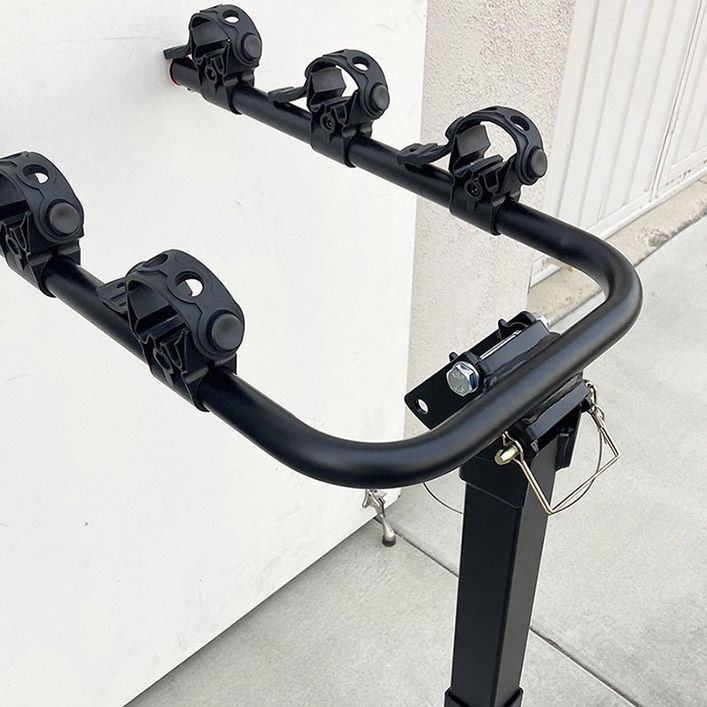 (Brand New) $65 Tilt Folding 3 Bike Hitch Mount Rack Bicycle Carrier for 2” Hitch w/ Straps 110 lbs Max