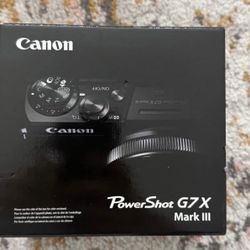 Brand New Canon Powershot G7 X Mark III 3 20.1 Megapixel Digital Camera