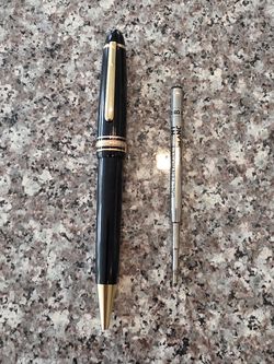 Montblanc Meisterstuck Gold Plated Trim Classique Ball Point Pen