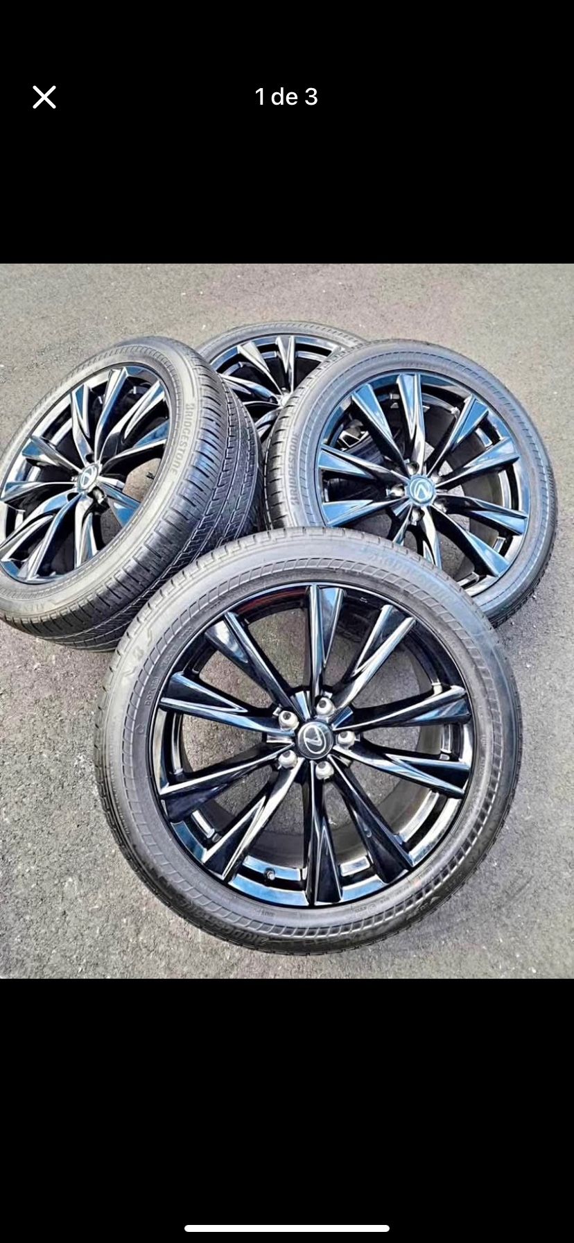 LEXUS NX 350 F SPORT OEM 20 WHEELS AND BRIDGESTONE