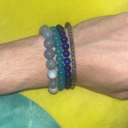 Aqua Marine Bracelet Set  