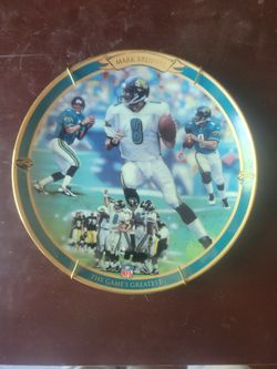 Here's a draft listing for the Mark Brunell collector plate priced at $30:


---

Title:
Mark Brunell Collector Plate – The Game's Greatest (Bradford 