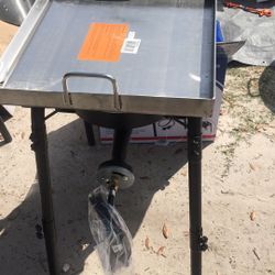 Two burner propane stove and griddle