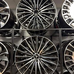 (Set of 4) New 21’ Inch Mercedes Benz Staggered Wheels S Class E Class C Class 5x112