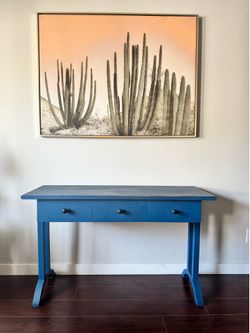 Blue Desk w drawers