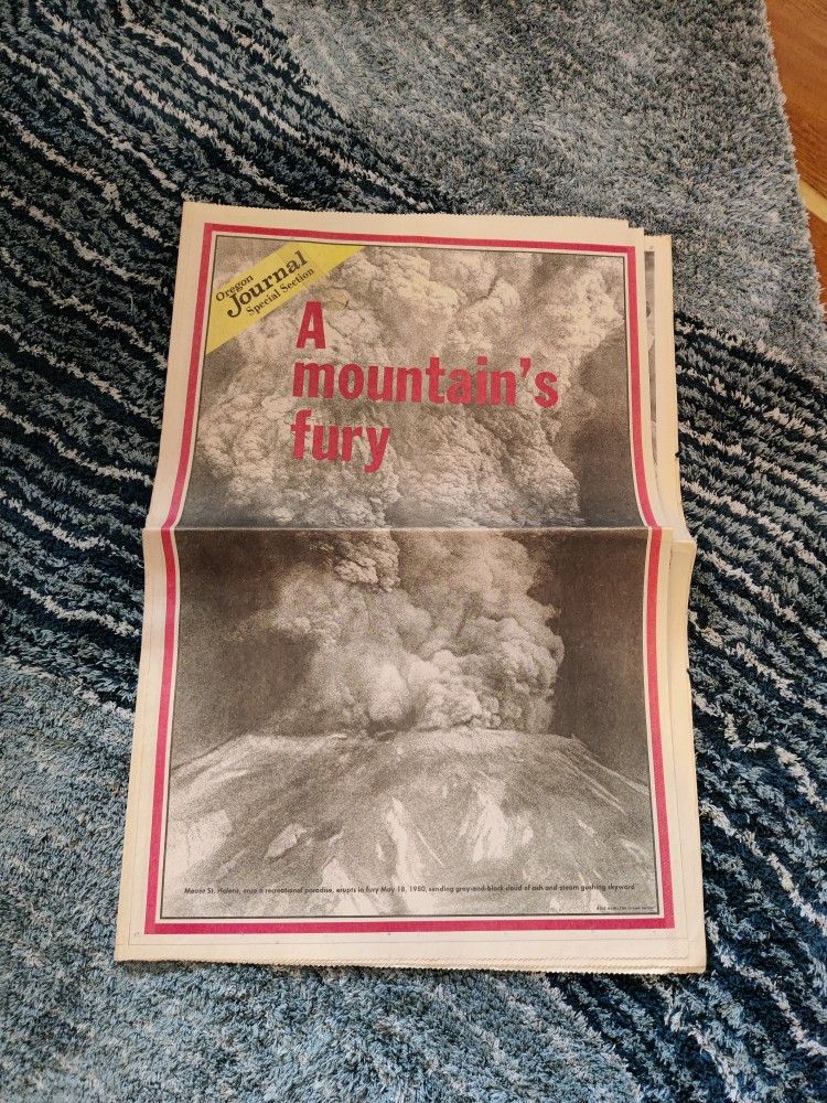 Oregon Journal 1980 Mt St Helens Newspaper