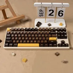 Doubleshot RSA Keycaps 160 Keys Custom Chocolate Keycaps Set Fit for 61/64/87/104/108 Cherry Mx Switches Mechanical Keyboard