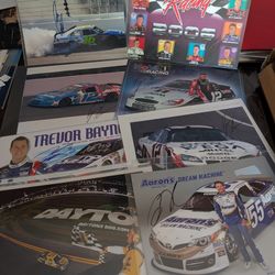(8) NASCAR Autographed 8x10. Newman, Biffle, Bayne, Kenseth