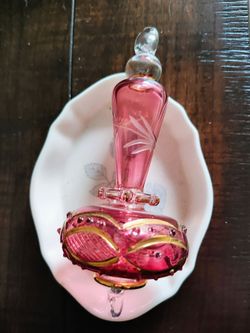 Pink glass ornament