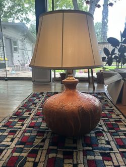 Vintage Mid-Century Drip Glaze Ceramic Lamp – $125 (Lakewood)