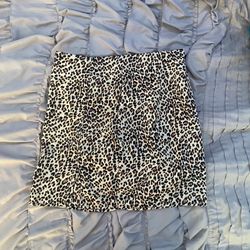 Shein cheetah mini skirt