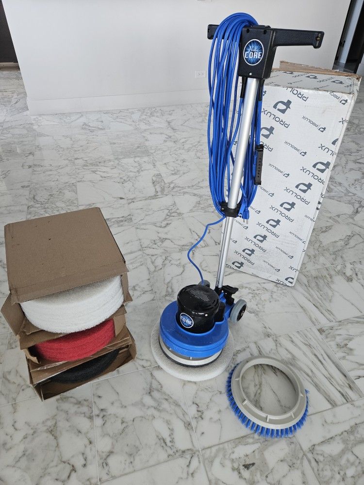 Prolux Core 13 inch Electric Floor Buffer Scrubber and Polisher Machine - All Floor Surfaces