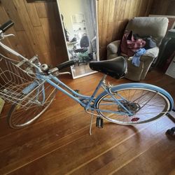 Schwinn Suburban Vintage Frame 1970s Blue with basket original bell and seat