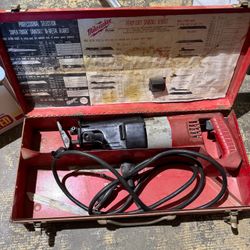 Milwaukee Sawzall Corded Reciprocating Saw with Case