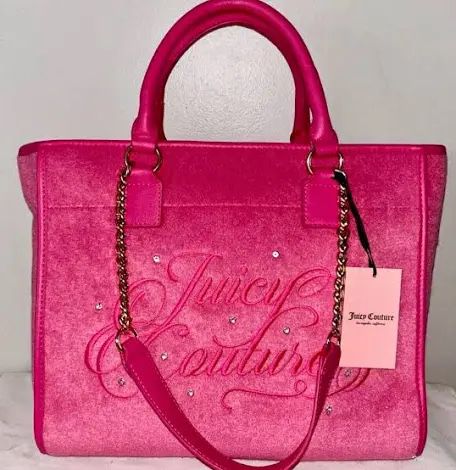 juicy couture hot pink tote