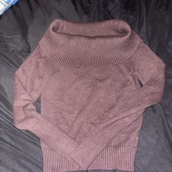 Brown Off Shoulder Top