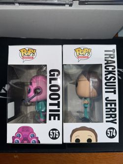 Funko Pop Rick and Morty #574 #575 Glootie Tracksuit Jerry