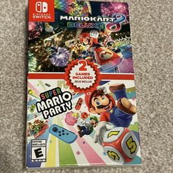 Mario Kart 8 Deluxe + Super Mario Party Double Pack (Nintendo Switch) NEW SEALED