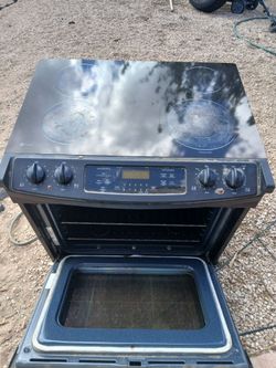 GE Profile Black Electric Range Stove