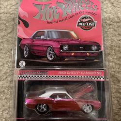 2024 Hot Wheels Collectors RLC Exclusive 1969 Chevy Camero SS Pink