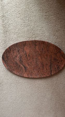 NEW Marble Stone Oval Tray Platter - Brown