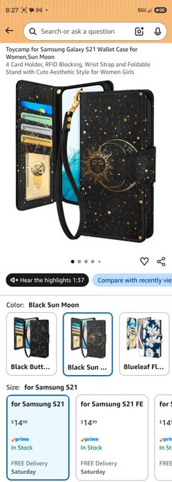 Protect your Samsung Galaxy S26 with this black leather wallet case. Designed for daily use, it features four RFID-blocking card slots with a safety c