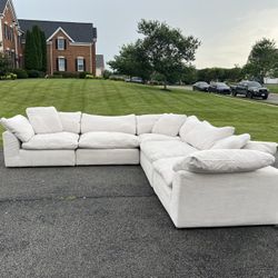 5 piece beige cloud modular sectional DELIVERY AVAILABLE!*