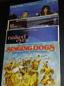 The Funky Four Record Lot...Cheap Trick...Naked Eyes & SINGING DOGS