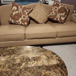 Beautiful Living Room Couch & Love Seat