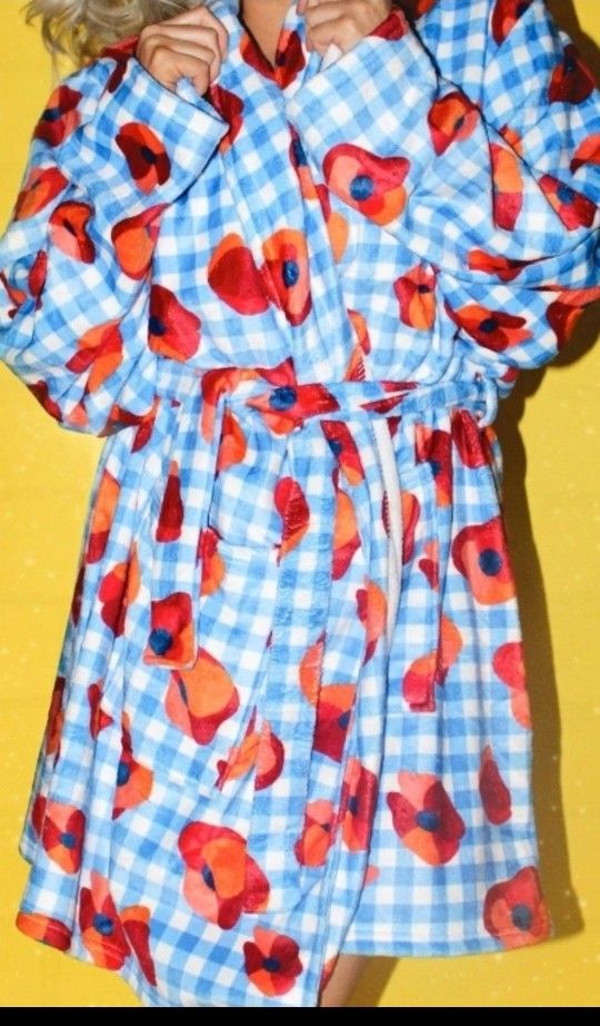 Wizard Of Oz Robe Red Poppies Unisex Soft Cozy 2XL 3XL
