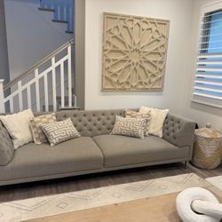 CB2 Couch and 2 Armchairs